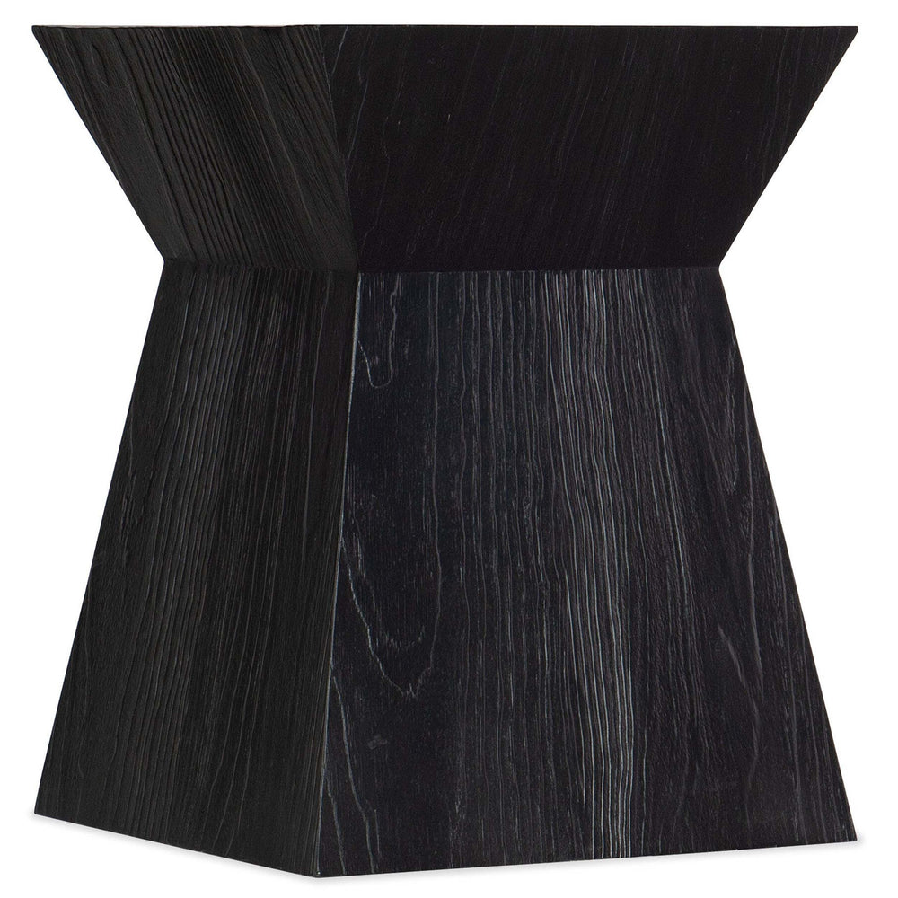 Linville Falls Shou Sugi Ban End Table, Black-Furniture - Accent Tables-High Fashion Home