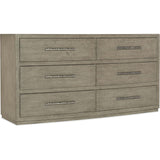 Linville Falls Chimney Gap Six Drawer Dresser-Furniture - Storage-High Fashion Home