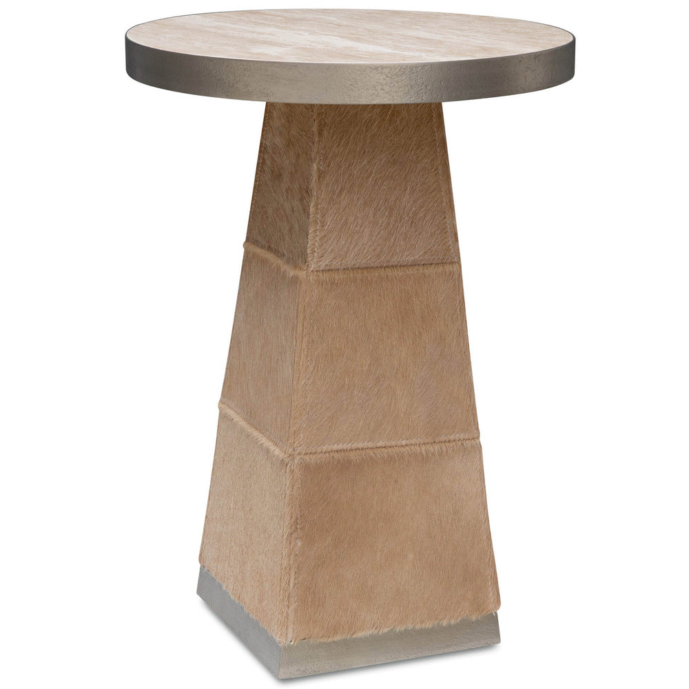 Vaquero Spot Table, Travertine