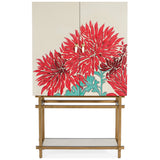 Patrisha Bar Cabinet, Neutral Linen-Furniture - Storage-High Fashion Home