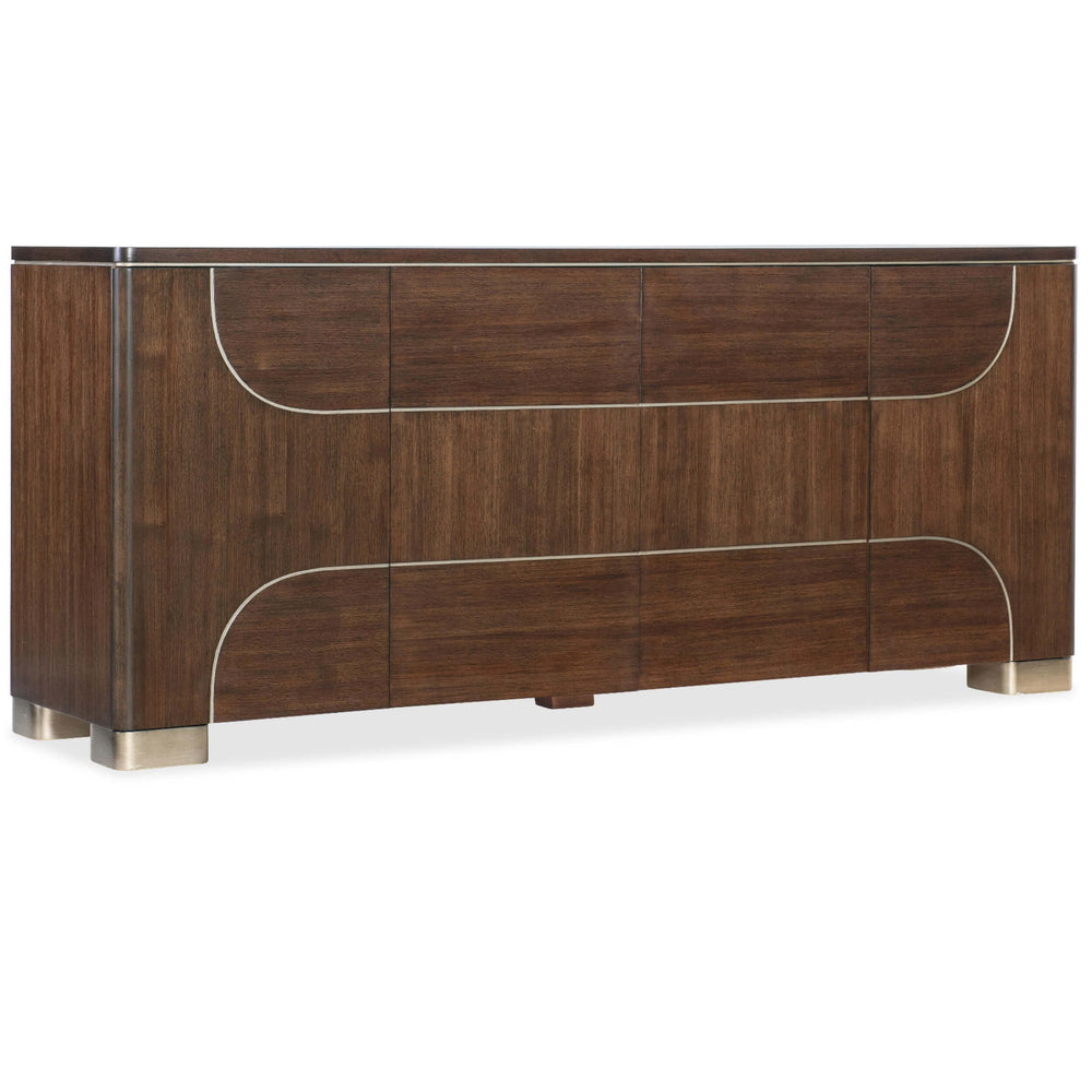 Contours Credenza, Dark Walnut