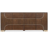 Contours Credenza, Dark Walnut