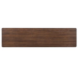 Contours Credenza, Dark Walnut