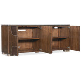 Contours Credenza, Dark Walnut
