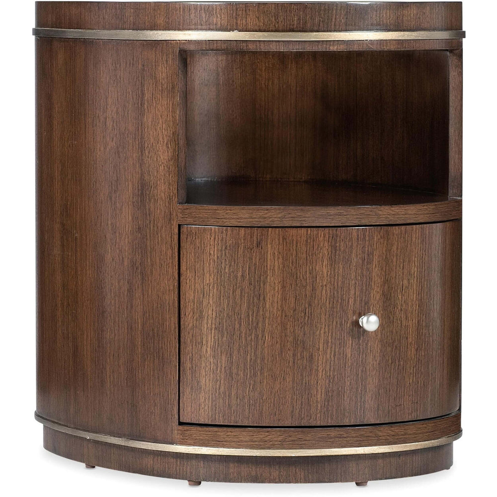 Contours Side Table, Dark Walnut