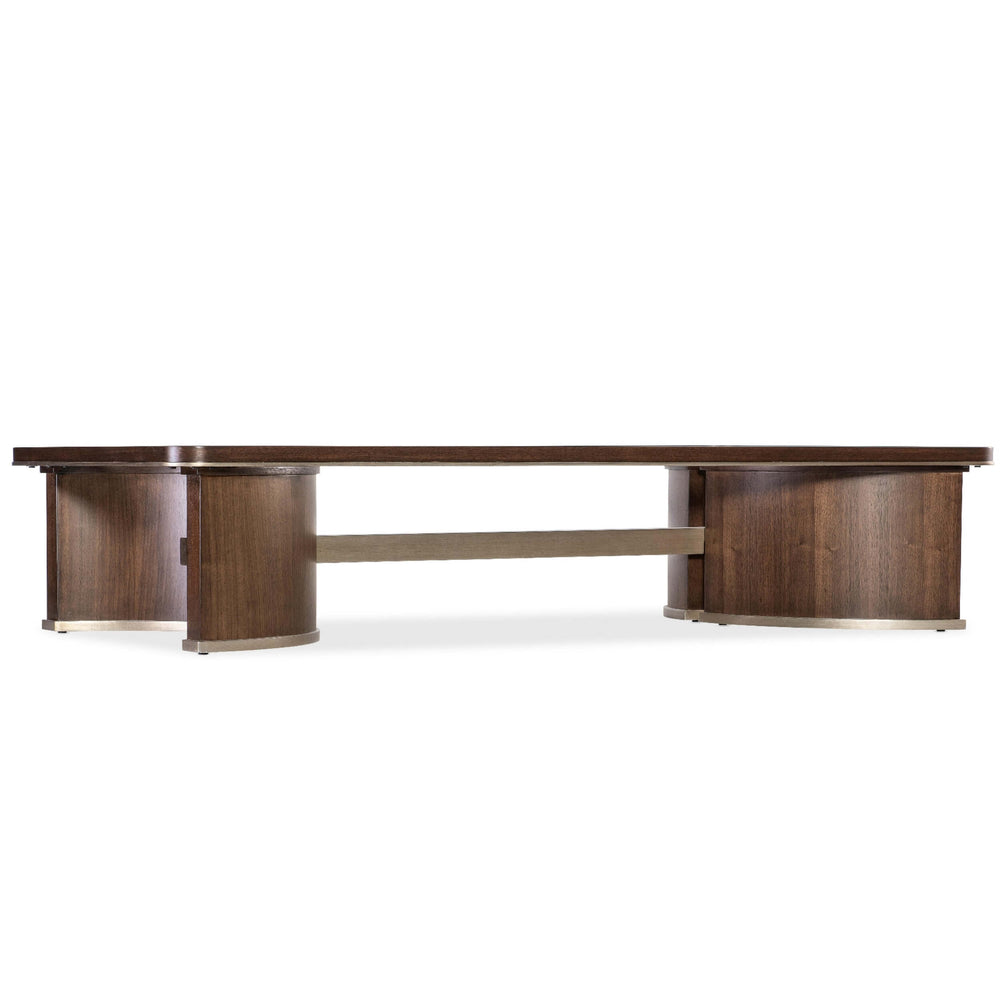 Contours Cocktail Table, Dark Walnut