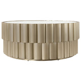 Time Flies Cocktail Table, Champagne Silver-Furniture - Accent Tables-High Fashion Home