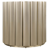 Time Flies End Table, Champagne Silver-Furniture - Accent Tables-High Fashion Home