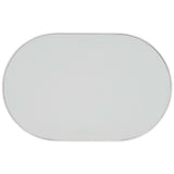 On the Bright Side Oval End Table, White-Furniture - Accent Tables-High Fashion Home