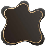 Even and Flow Round End Table, Black-Furniture - Accent Tables-High Fashion Home