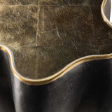 Even and Flow Round End Table, Black-Furniture - Accent Tables-High Fashion Home