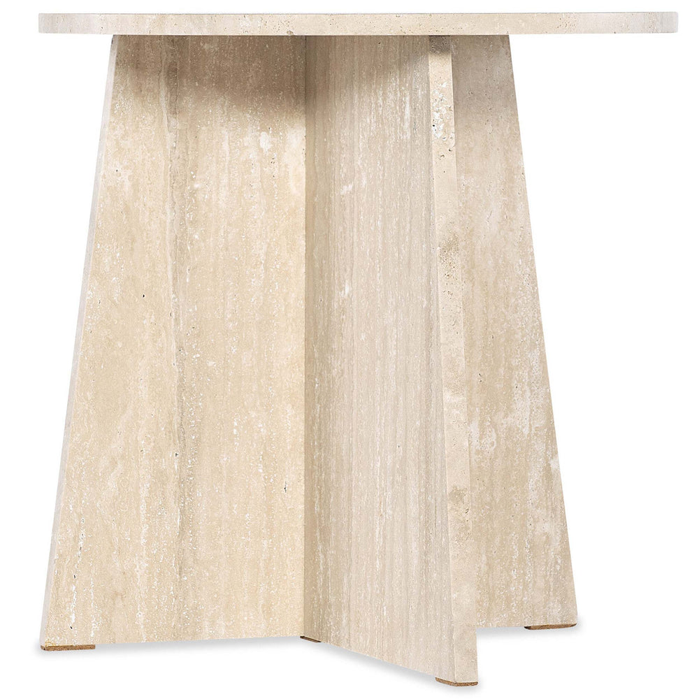 Cirque End Table, Beige-Furniture - Accent Tables-High Fashion Home