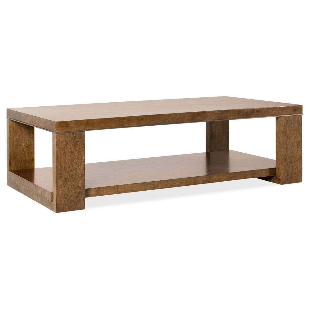 Mulholland Rectangle Cocktail Table, Golden Brown-Furniture - Accent Tables-High Fashion Home