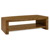 Romano Rectangle Cocktail Table, Golden Brown-Furniture - Accent Tables-High Fashion Home