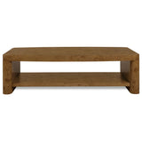 Romano Rectangle Cocktail Table, Golden Brown-Furniture - Accent Tables-High Fashion Home