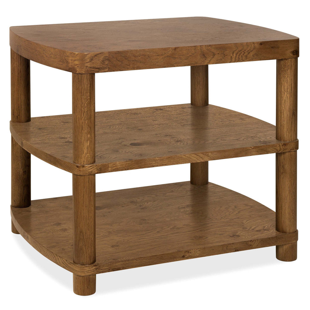 Romano End Table, Golden Brown-Furniture - Accent Tables-High Fashion Home