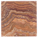 Denys Spot Table, Red Travertine-Furniture - Accent Tables-High Fashion Home