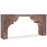 Taj Console Table, Mottled Silver Leaf