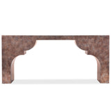 Taj Console Table, Mottled Silver Leaf