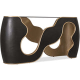 Even and Flow Console Table, Black-Furniture - Accent Tables-High Fashion Home