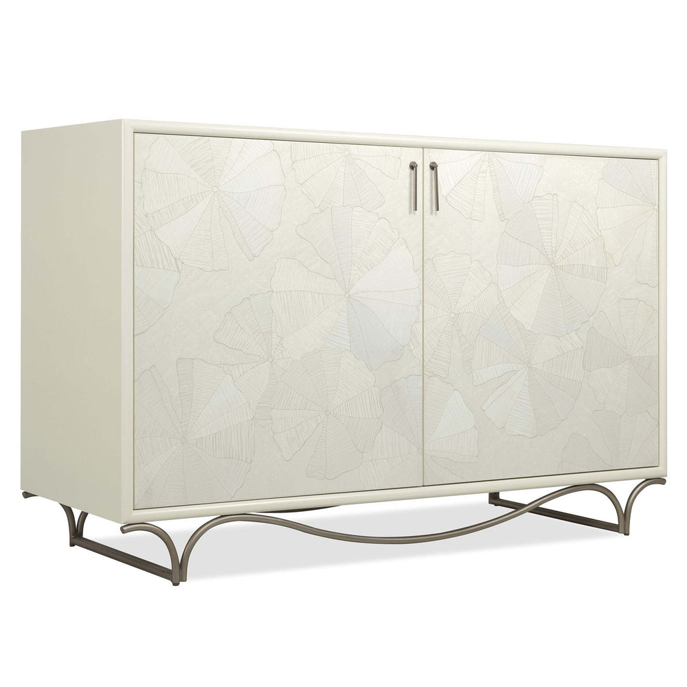 White Lotus Hall Chest, White-Furniture - Bedroom-High Fashion Home