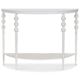 On the Bright Side Demilune Console, White-Furniture - Accent Tables-High Fashion Home