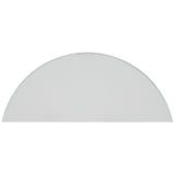 On the Bright Side Demilune Console, White-Furniture - Accent Tables-High Fashion Home