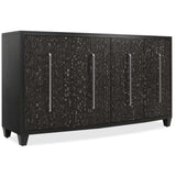 Midnight Credenza, Black/White-Furniture - Storage-High Fashion Home