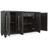Midnight Credenza, Black/White-Furniture - Storage-High Fashion Home