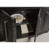 Midnight Credenza, Black/White-Furniture - Storage-High Fashion Home