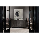 Midnight Credenza, Black/White-Furniture - Storage-High Fashion Home