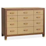 Zurich Accent Drawer Chest, Walnut-Furniture - Bedroom-High Fashion Home