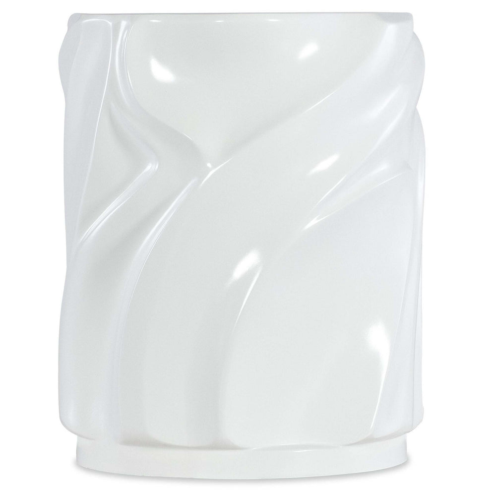 Alabaster End Table, White-Furniture - Accent Tables-High Fashion Home