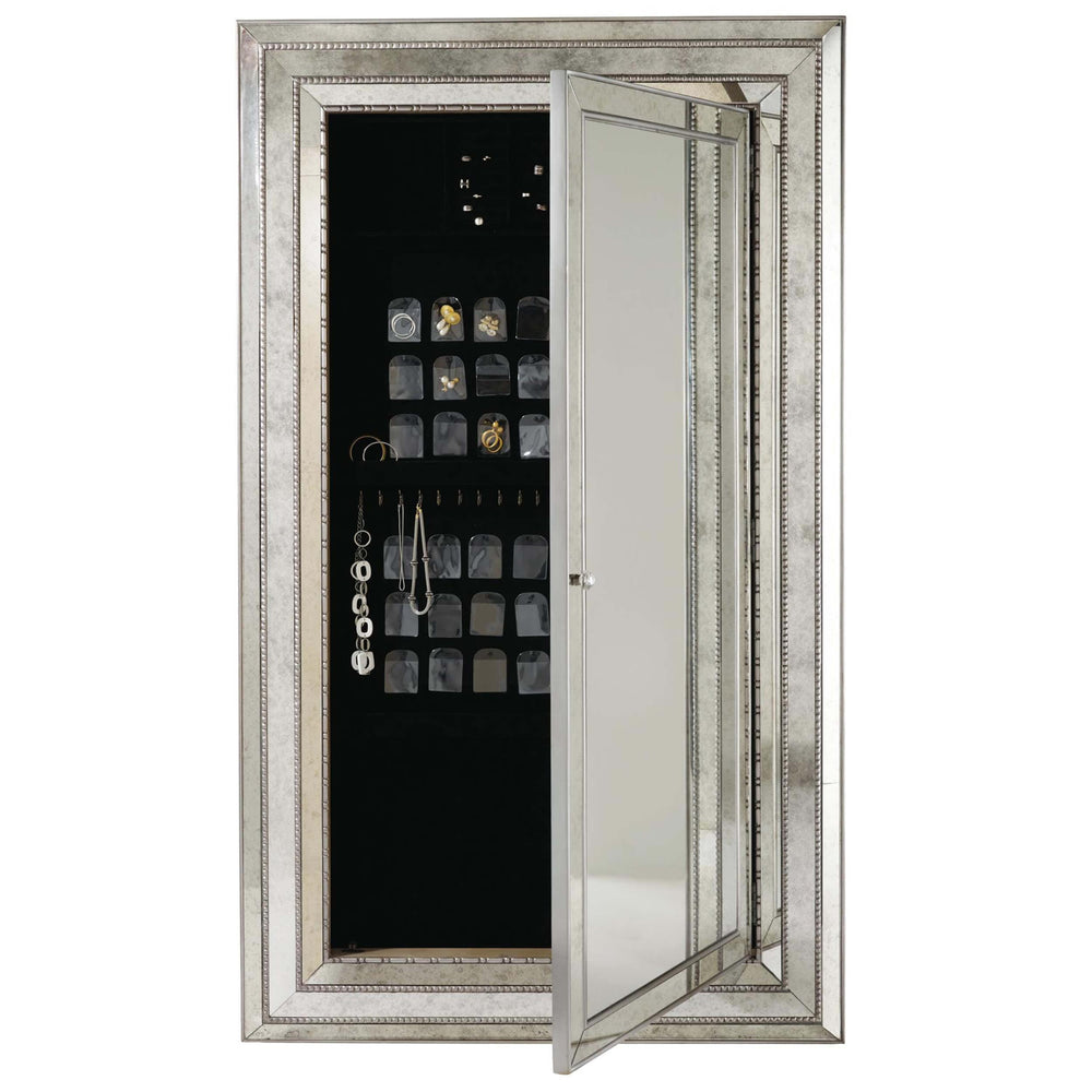 Glamour Floor Mirror w/Jewelry Armoire Storage High Fashion Home