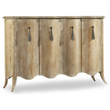 Draped Credenza, Light Wood-Furniture - Storage-High Fashion Home
