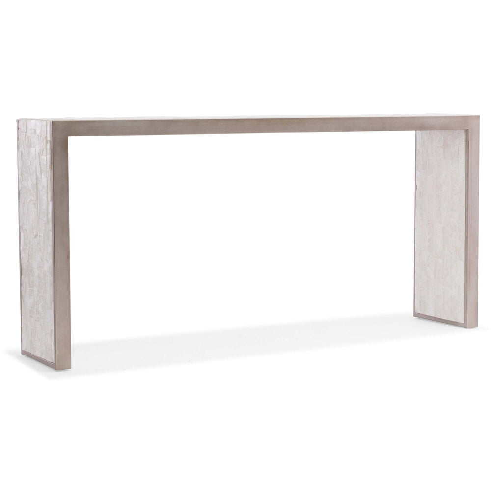 Emma Console Table, Selenite-Furniture - Accent Tables-High Fashion Home