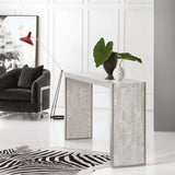Emma Console Table, Selenite-Furniture - Accent Tables-High Fashion Home