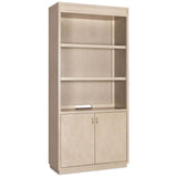 Marlowe Bookcase, Limestone-Furniture - Office-High Fashion Home