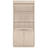 Marlowe Bookcase, Limestone-Furniture - Office-High Fashion Home