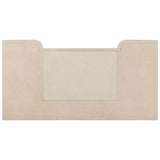 Marlowe Knee-Hole Desk, Limestone-Furniture - Office-High Fashion Home