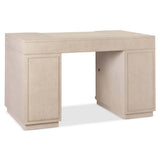 Marlowe Knee-Hole Desk, Limestone-Furniture - Office-High Fashion Home