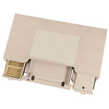 Marlowe Knee-Hole Desk, Limestone-Furniture - Office-High Fashion Home