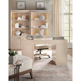 Marlowe Knee-Hole Desk, Limestone-Furniture - Office-High Fashion Home