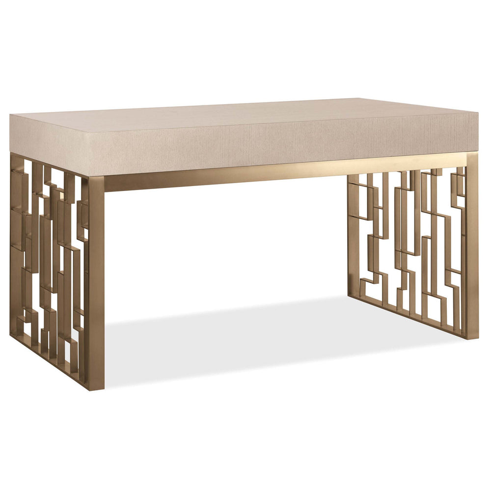 Marlowe Writing Desk, Limestone-Furniture - Office-High Fashion Home