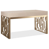 Marlowe Writing Desk, Limestone-Furniture - Office-High Fashion Home