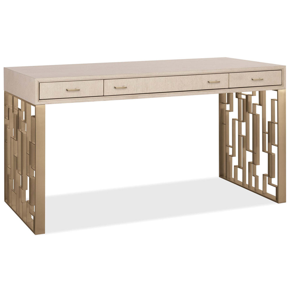 Marlowe Writing Desk, Limestone-Furniture - Office-High Fashion Home