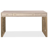 Marlowe Writing Desk, Limestone-Furniture - Office-High Fashion Home