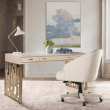 Marlowe Writing Desk, Limestone-Furniture - Office-High Fashion Home