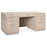 Marlowe Executive Desk, Limestone-Furniture - Office-High Fashion Home