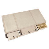 Marlowe Executive Desk, Limestone-Furniture - Office-High Fashion Home